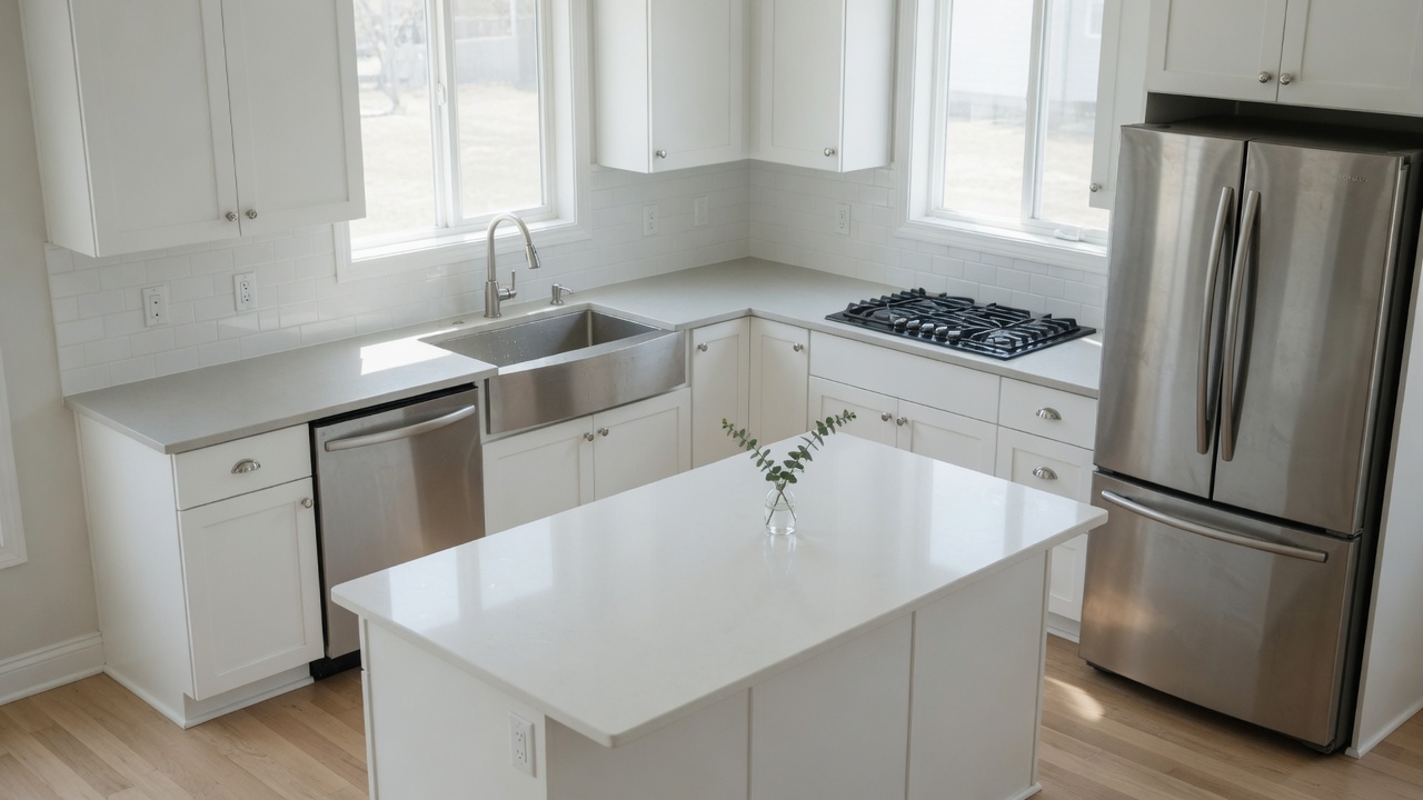 Kitchen after cleaning