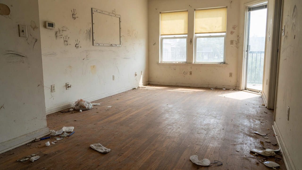 Empty unit before cleaning